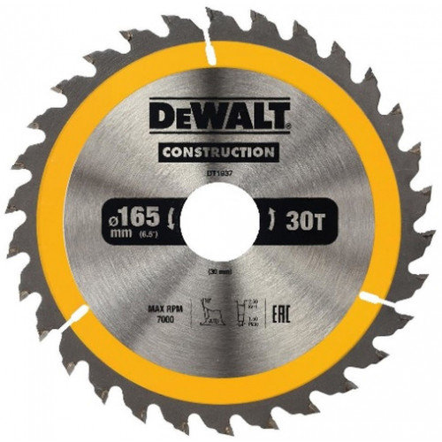 DeWALT DT1937-QZ Körfűrészlap, 165 x 30 mm, 30 fog