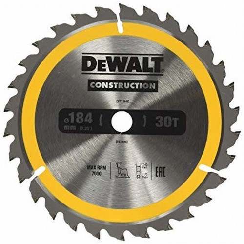 DeWALT DT1940-QZ Körfűrészlap, 184 x 16 mm, 30 fog