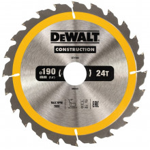 DeWALT DT1944-QZ Construction Körfűrészlap 190x30mm, 24 fog WZ 16°