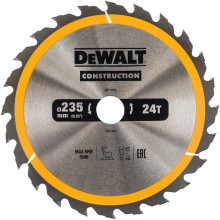 DeWALT DT1954-QZ Construction Körfűrészlap állványos fűrészekhez 235x30mm, 24 fog WZ 20°