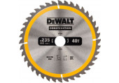 DeWALT DT1955-QZ Construction Körfűrészlap állványos fűrészekhez 235x30mm, 40 fog WZ 10°