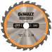 DeWALT DT1956-QZ Construction Körfűrészlap 250x30mm, 24 fog WZ 10°