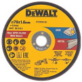 DeWALT DT20592-QZ Vágókorong DCS438 sarokcsiszolóhoz Inox/fém 76x1,6x9,5mm, 3db