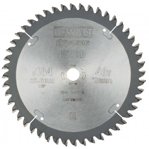 DeWALT DT4092-QZ Extreme Körfűrészlap kézi körfűrészekhez 184x16mm, 48 fog, TFZ -5°