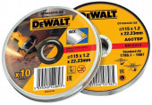 DeWALT DT43922-QZ Vágókorong rozsdamentes acélra 125x1,2x22,23mm, 10db
