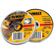 DeWALT DT43922-QZ Vágókorong rozsdamentes acélra 125x1,2x22,23mm, 10db