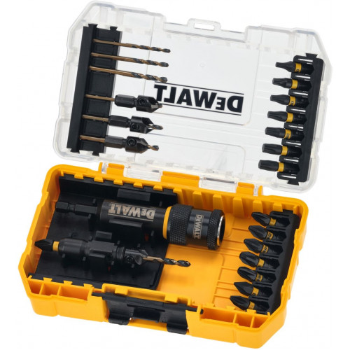 DeWALT DT70779T-QZ Süllyesztő-, előfúró- és csavarozóbit készlet 22 db DeWALT DT70779T-QZ Süllyesztő-, előfúró- és csavarozóbit készlet 22 db