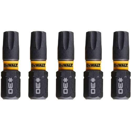 DeWALT DT7384T-QZ Csavarozóbit készlet T30 x 25 mm, 5 db DeWALT DT7384T-QZ Csavarozóbit készlet T30 x 25 mm, 5 db