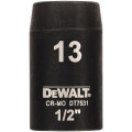 DeWALT DT7531-QZ Extreme Impact dugókulcs, 1/2", rövid, 13 mm