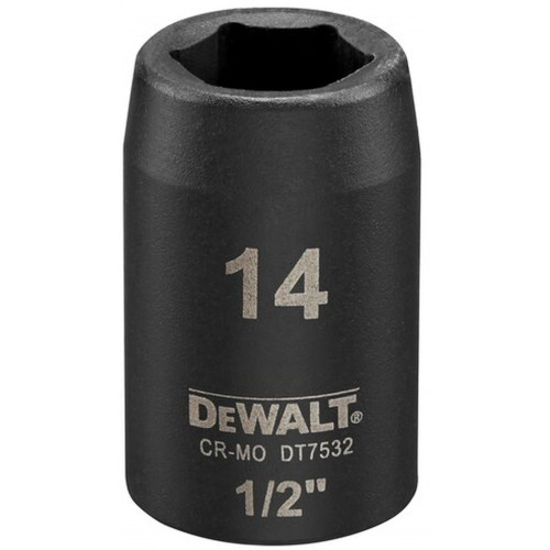 DeWALT DT7532-QZ Extreme Impact dugókulcs, 1/2", rövid, 14 mm