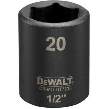 DeWALT DT7538-QZ Extreme Impact dugókulcs, 1/2", rövid, 20 mm