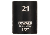 DeWALT DT7539-QZ Extreme Impact dugókulcs, 1/2", rövid, 21 mm
