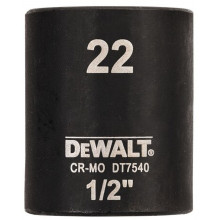 DeWALT DT7540-QZ Extreme Impact dugókulcs, 1/2", rövid, 22 mm