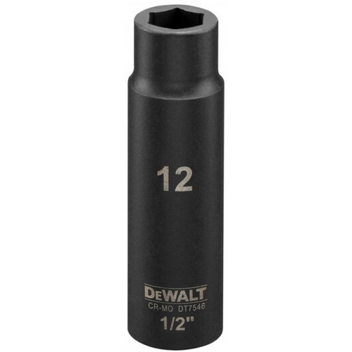 DeWALT DT7546-QZ Extreme Impact dugókulcs, 1/2", hosszú, 12 mm