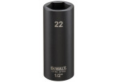 DeWALT DT7556-QZ Extreme Impact Dugókulcs, 1/2", hosszú, 22 mm