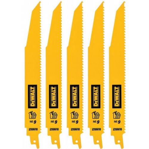 DeWALT DT90381-QZ Kardfűrészlap készlet fához, 228 mm, 5 db