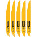 DeWALT DT90381-QZ Kardfűrészlap készlet fához, 228 mm, 5 db