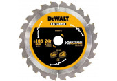 DeWALT DT99560-QZ XR Extreme Runtime Körfűrészlap 165x20 mm, 24 fog FZ 10°