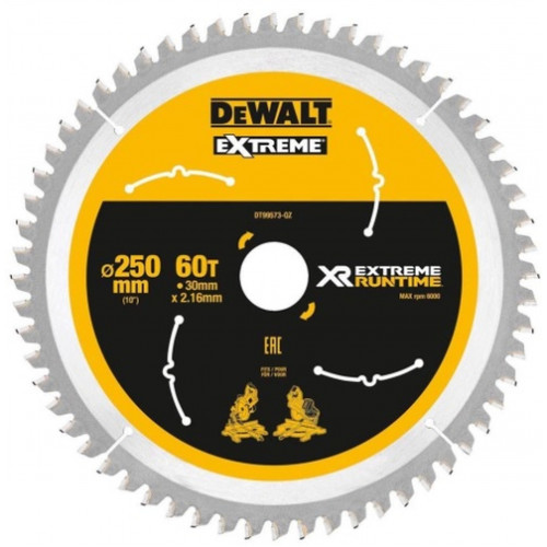DeWALT DT99573-QZ XR Extreme Runtime Körfűrészlap 250x30 mm, 60 fog WZ/FZ 7°