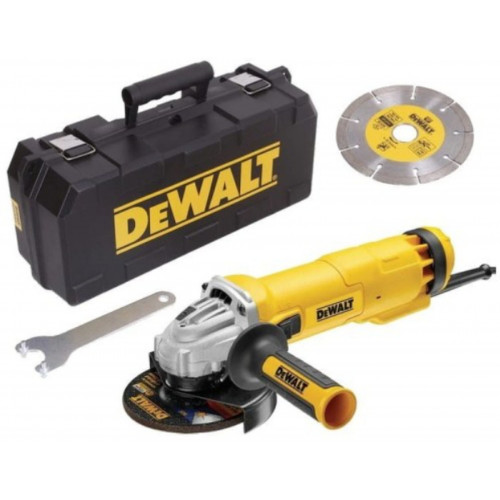 DeWALT DWE4217KD-QS Sarokcsiszoló (1200W/125mm) koffer