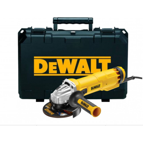 DeWALT DWE4237K-QS Elektromos sarokcsiszoló (125mm/1400W) koffer