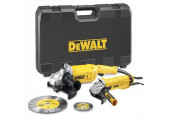 DeWALT DWE492SDT-QS Sarokcsiszoló szett (DWE492S+DWE4207) (230mm/125mm)(2200W/1010W)