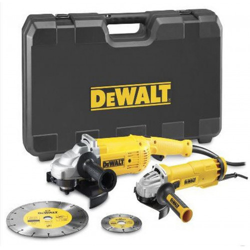 DeWALT DWE492SDT-QS Sarokcsiszoló szett (DWE492S+DWE4207) (230mm/125mm)(2200W/1010W)