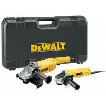 DeWALT DWE492TWIN2 Készlet DWE492 (230 mm) + DWE4157 (125 mm) sarokcsiszolókkal, kofferben