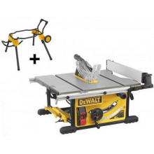 DeWALT DWE7492S – Asztali fűrész mobil állvánnyal a precíz vágásokért