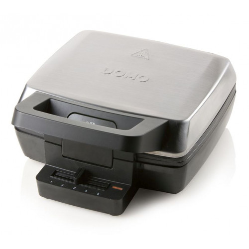 Domo DO9148W Gofrisütő (rozsdamentes acél/fekete)