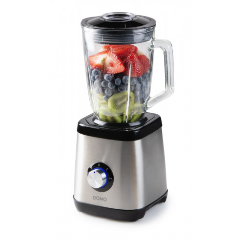 DOMO Asztali turmixgép üvegedénnyel 1,5l, 1000W DO1133BL