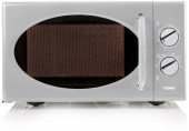 DOMO Retro mikrohullámú sütő, szürke 900 W DO3025