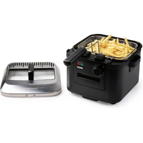 DOMO Fritőz kivehető tartállyal, 4L DO545FR