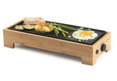 DOMO Bamboo Style Elektromos asztali grill Plancha (36x14cm/1000W) DO9270G