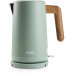 DOMO WOOD YOU Vízforraló (1,7l/2200W), rozsdamentes acél, zöld színű DO9282WK