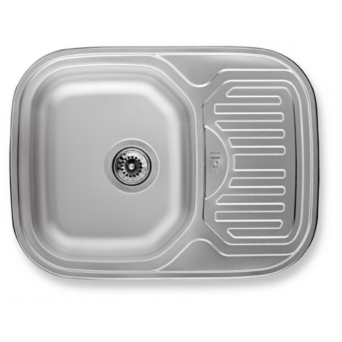 FERRO egymedencés csepptálcás mosogató, 48x64x15 cm, sima DR48/64.H FERRO egymedencés csepptálcás mosogató, 48x64x15 cm, sima DR48/64.H