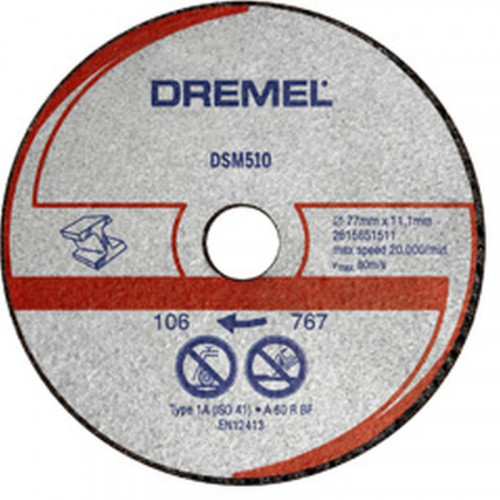 DREMEL DSM20 fém és műanyag vágókorong (DSM510) 2615S510JA DREMEL DSM20 fém és műanyag vágókorong (DSM510) 2615S510JA