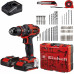 Einhell TE-CD 18/40 Li-i +64 Akkus fúró-csavarozó (40Nm/18V/2x2,0Ah) koffer 4513992