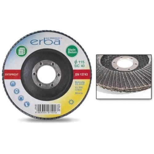 ERBA réteges csiszolókorong kőre, 115 mm, SiC40 ER-07101