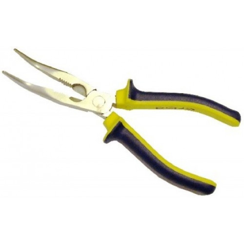 ERBA Hosszúcsőrű fogó, hajlított 200mm ER-33284