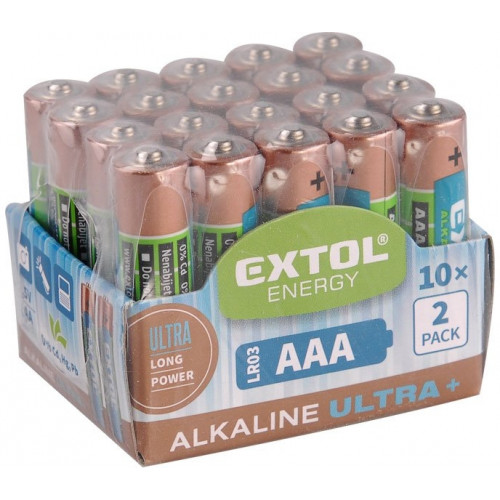 EXTOL elem Ultra + AAA 1,5 V, 20db 42012