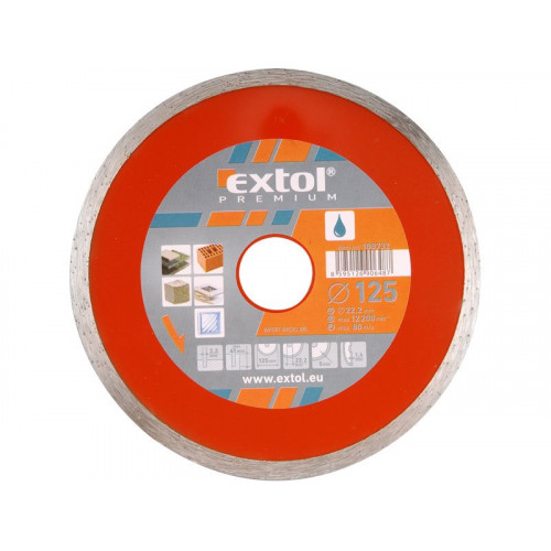 EXTOL PREMIUM gyémántvágó csempevágáshoz (sima), vizes vágásra; 230×2,3×22,2mm (108735)