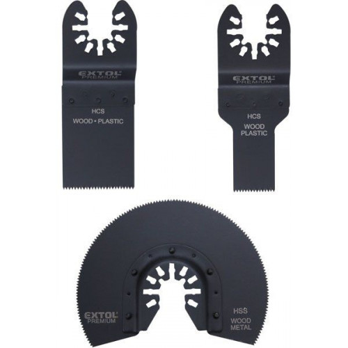 Extol Premium tartalék fej készlet, 3db-os 8803823