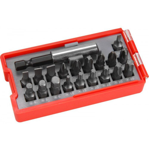 EXTOL PREMIUM bitkészlet 20db-os Lapos, Ph, Pz, Torx, Hatlap CrV 8819640