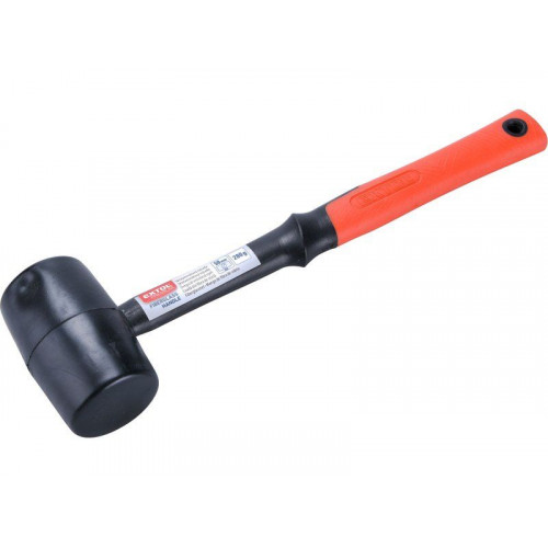 EXTOL Premium fekete gumikalapács üvegszálas nyéllel, 50 mm 8811101
