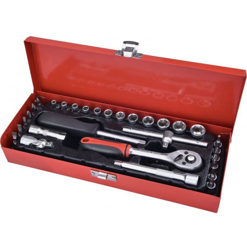 Extol Premium dugókulcs készlet 1/4" 30 részes 4-14mm 8818361