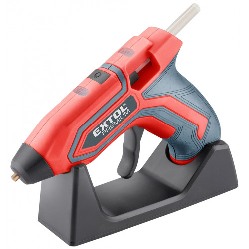 EXTOL akkus melegragasztó pisztoly, 4V, 1500 mAh Li-ion akku, stift átm: 7,2 mm 8891500