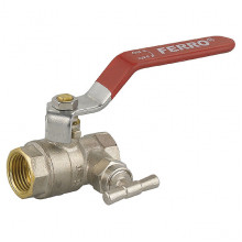 FERRO Golyóscsap kézi légtelenítővel és dugóval 1/2", DN15, BB KPM1