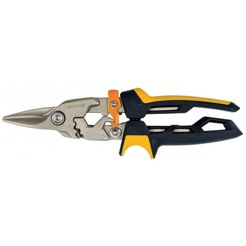 Fiskars PowerGear Aviation Lemezvágó olló, egyenes 1027207