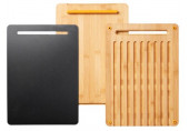 Fiskars Functional Form Bambusz vágódeszka készlet, 35x25x3,8cm, 3 db 1057550
